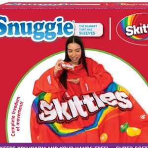 NEW Skittles Snuggie the Original Wearable Blanket with Sleeves